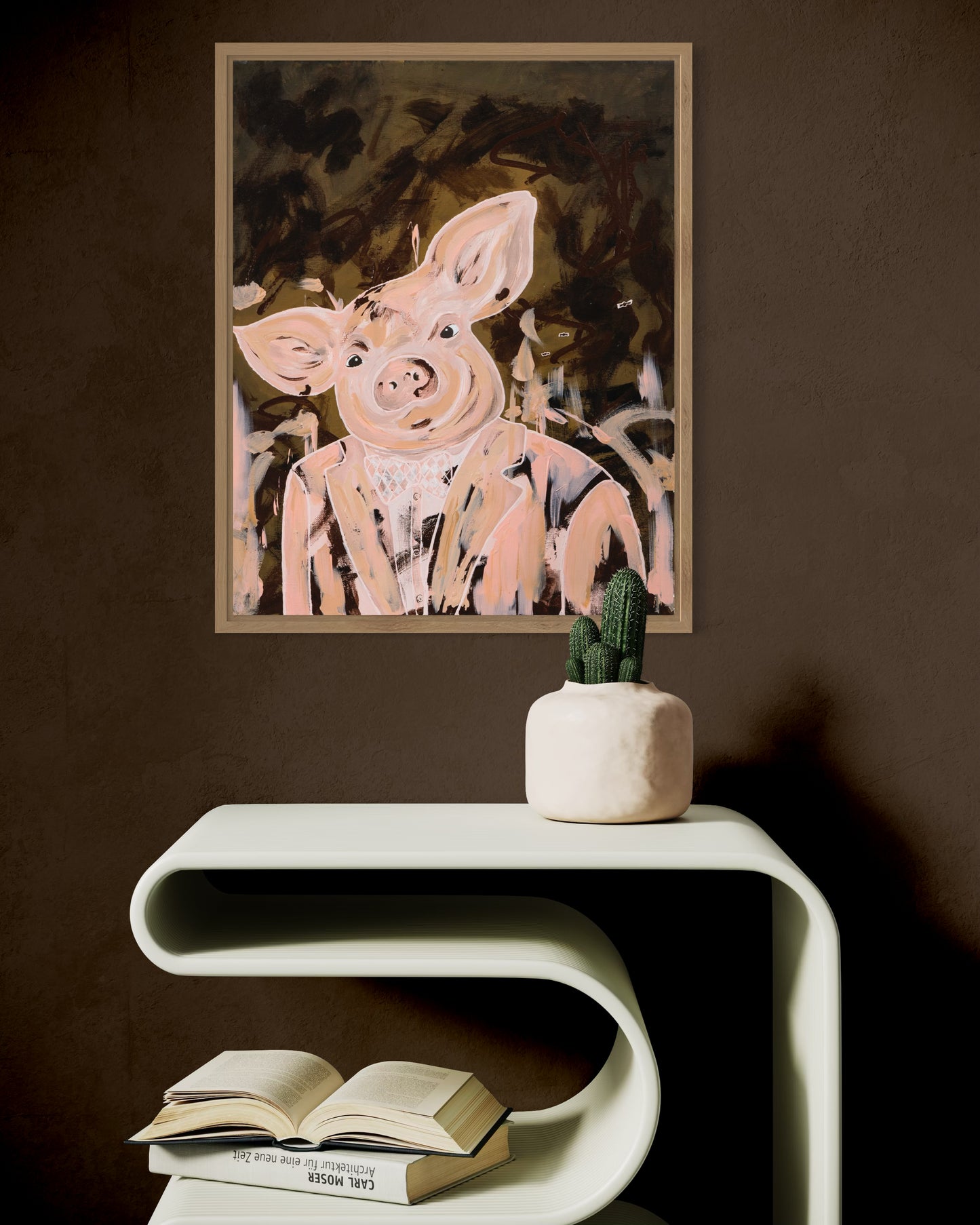 Filthy Rich - Original Acrylic Pig Painting