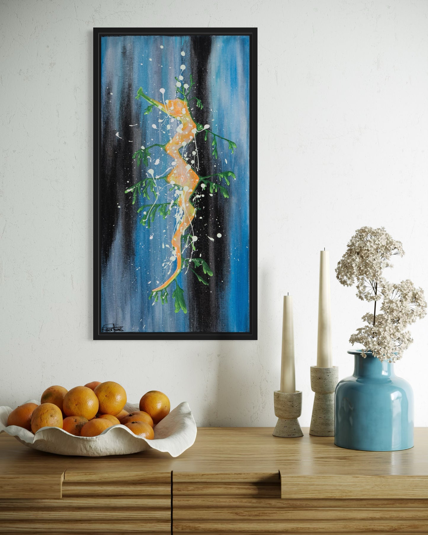 Neigh - Original Acrylic Seahorse Painting