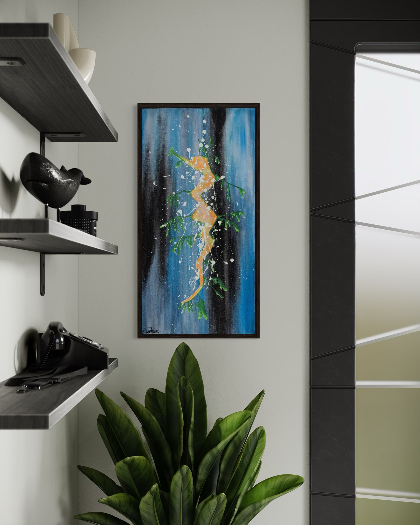 Neigh - Original Acrylic Seahorse Painting