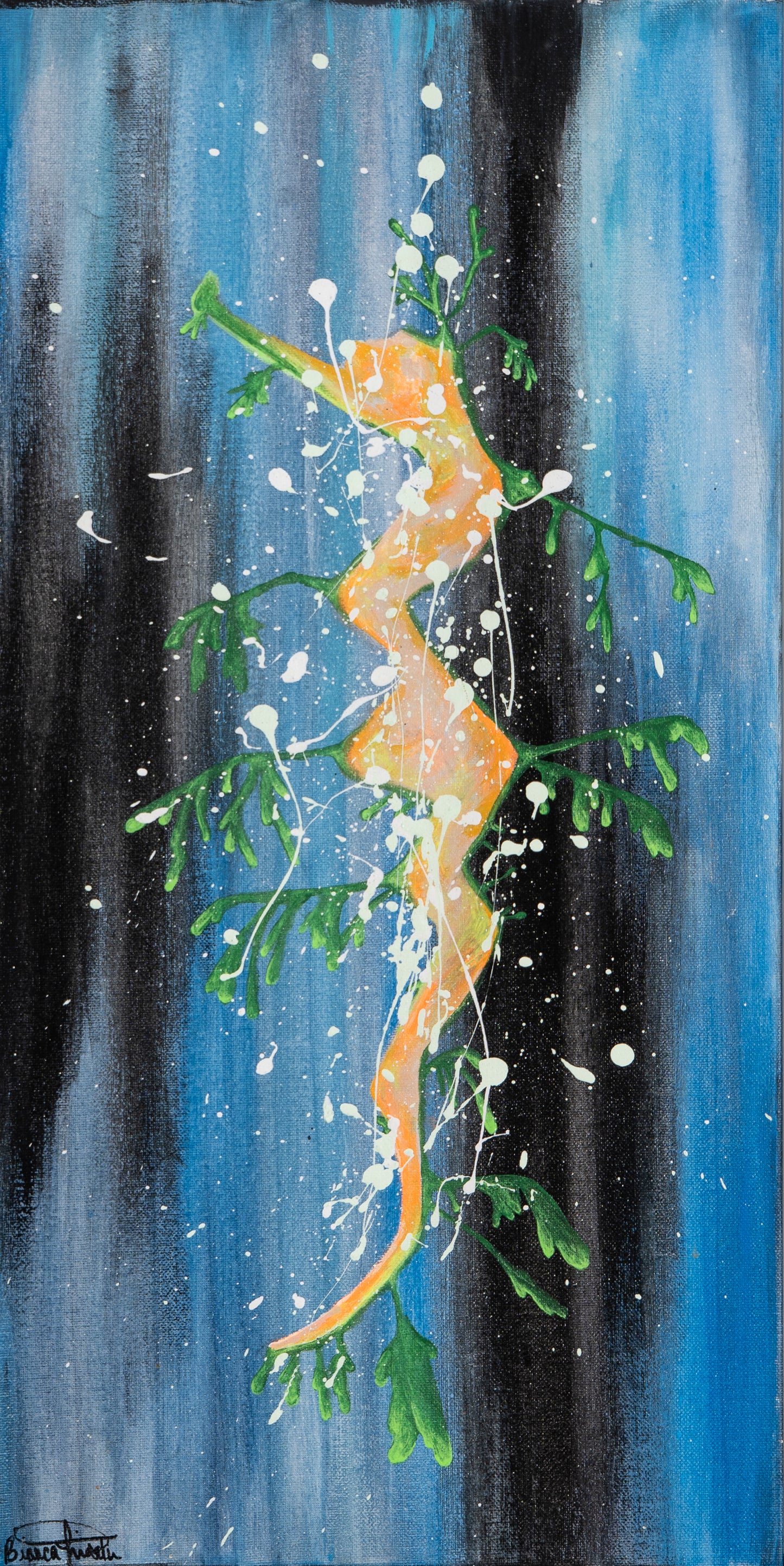 Neigh - Original Acrylic Seahorse Painting