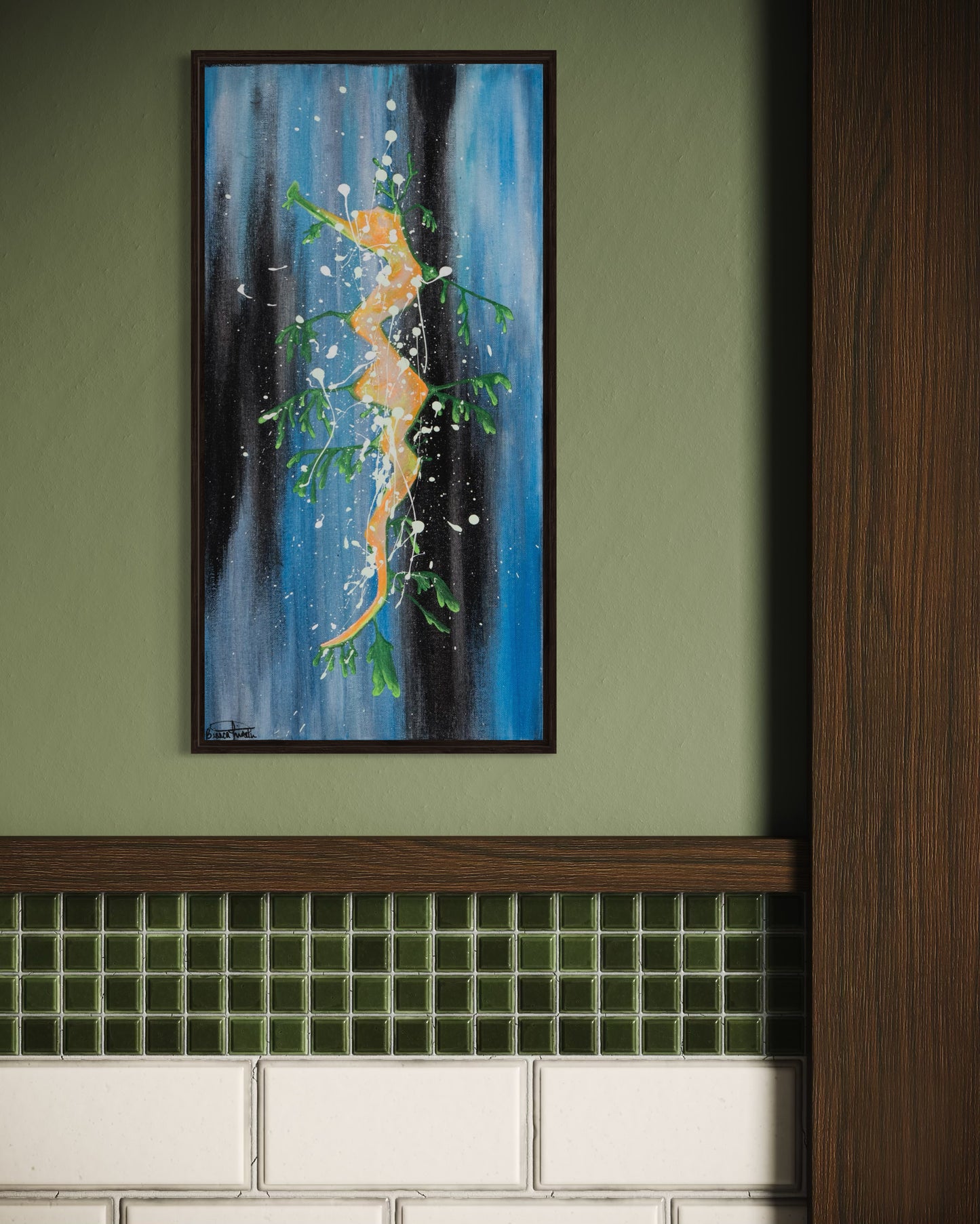 Neigh - Original Acrylic Seahorse Painting