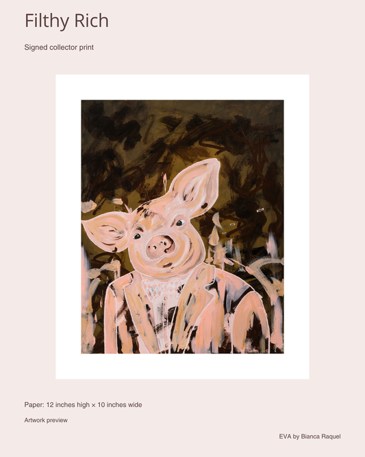 filthy rich signed collector print artwork preview