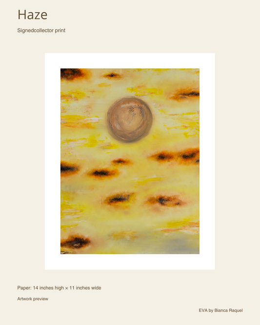 haze signed collector print artwork preview